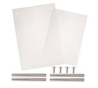 minkissy 2pcs Acrylic Nail Art Display Board Diy Nail Design Stand False for Salon
