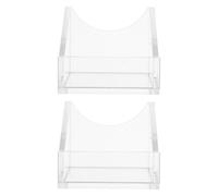 minkissy 2pcs Acrylic Tilted Lab Serum Bottle Stand 100ml Single Hole Rack Reagent Holder Tray Multipurpose Lab Organizer for Research and Laboratory Use