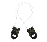 minkissy 2pcs Adjustable Retractable Cable Security Combination Lock for Suitcase and Travel Luggage Portable Plastic Wire Lock for Computer Bags Wardrobes and Travel Cases Protection