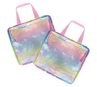minkissy 2Pcs Adorable Unicorn Handheld Storage Bag for Doll Clothes Accessories for Organizing and Travel Design Cute Cartoon Elements