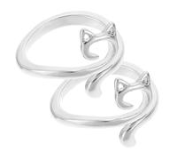 minkissy 2Pcs Alloy Crochet Rings Multi Function Yarn Guide Tools for Knitting DIY Crafts Lightweight Durable for Sewing Enthusiasts