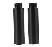 minkissy 2Pcs Aluminum Alloy Microphone Extension Tube Mic Holder Extender for Enhanced Height and Reach Compatible with Suspension Arms and Microphone Stands