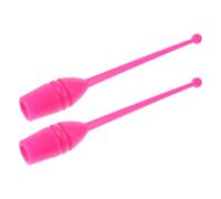 minkissy 2pcs Artistic Gymnastic Stick for Adults Colored Rhythmic Training Calisthenics Prop for Performances Energetic Activities Pink