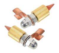 minkissy 2pcs Automotive Sheet Metal Repair Tool Copper Alloy Welding Ground Clamp, Rapid Positioning Efficiency and Compact Flexible Design for Vehicle Body Repair