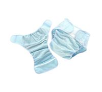 minkissy 2pcs Breathable Newborn Diapers with Cooling Elastic Mesh Cover Reusable Diaper Covers for Sensitive Skin Flexible Fit and Nighttime Dryness for Months Boy Girl