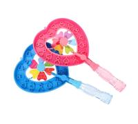 minkissy 2pcs Cartoon Pinwheel Bubble Wands for Outdoor Bubble Blow Maker for Hand Eye Coordination and Social Skills Development Fun Double Pack for Family Playtime