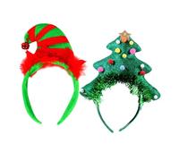 minkissy 2pcs Christmas Hair Hoop Festive Headband for Christmas Props Headband Funny Hat Design for Accessories and Adult Wicked Costumes Random Style