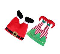 minkissy 2pcs Christmas Hat Fun Trousers Shape Hat for Festival Party Decoration for Christmas Costumes Home Gatherings Holiday Cheer Random Style