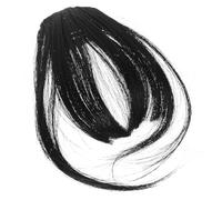 minkissy 2pcs Clip-in Hair Bangs Extensions for Women Natural Wispy Fringe Hairpiece Hair Accessory for Daily Wear Parties Weddings Suitable for All Face Shapes