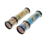 minkissy 2pcs Colorful Kaleidoscope Toys for Boys and Girls Interactive Parent-Child Educational Playthings Rotating Creative Designs for Imagination and Fun Random Color