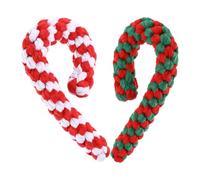 minkissy 2pcs Crutch Design Dog Puppy Chewing Interactive Chewing Cotton Rope 7.86x3.93x0.79 Inch Play Pets Suitable for Puppies and Pets Random Style