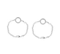 minkissy 2pcs Crystal Living Womens Photo Frame Locket Bracelet with Floating Charm Clips DIY Memory Jewelry Gift White Durable Wear and Keepsakes