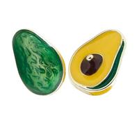 minkissy 2pcs Cute Avocado Earrings for Women Handmade Fruit Jewelry Statement Studs for Holidays Fun Avocado Party Decorations for Christmas and Summer Festivities