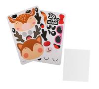 minkissy 2Pcs DIY Door Knob Signs Cartoon Animal Decor Bright Colors Handcraft Kit for Childrens Creativity and Hands Skills Development