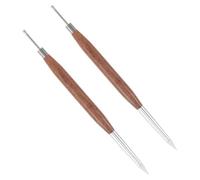 minkissy 2pcs Double-ended Dotting Tool Silicone Head and Handle for Nail Etching and Painting for Home Salon DIY Nail Art