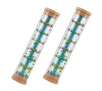 minkissy 2Pcs Educational Rain Sound Tube for Sensory Rattle Stick with Smooth Surface Enhances Grasping Creativity and Cognitive Skills for Boys