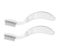 minkissy 2pcs Eyebrow Comb and Lash Separating Tool Made of Lightweight Pp and Stainless Steel for Grooming Eyelash and Eyebrow at Home or Professional Use