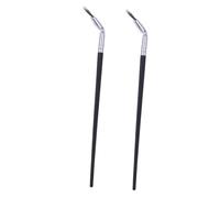 minkissy 2pcs Fan Eyelash Brush and Curved Eye Brow Makeup Tools Angled Lower Lash Applicator for Precise Makeup Salon and Practice Use