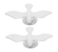 minkissy 2pcs First Communion Decorations Religious Pin Miniature Bird Figurine for Baptism Confirmation