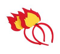 minkissy 2pcs Flame Design Headband Unique Halloween Hair Accessories for Lightweight Comfortable Cosplay Headpiece for Carnival Themed Parties Festive Celebrations