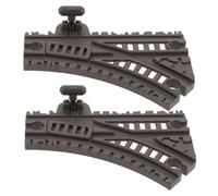 minkissy 2pcs Flexible Plastic Train Track Accessories with Strategic Turn Design for Compatible with Standard Train Enhances Creativity Logic Spatial Skills Development