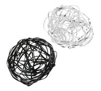 minkissy 2pcs Flower Arranging Cage Mesh Flexible Flower Fixors Vase Insert Grid Tool for DIY Floral Arrangements in Vase Silver and Black 5m Each