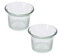 minkissy 2pcs Glass Hanging Bird Feeder Cups Replacement for Outdoor Patio Balcony Easy to Clean and Install Decorative Bird Feeder Inserts for Hummingbirds