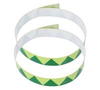 minkissy 2pcs Glow-in-the-dark Fire Safety Strips for Doors and Walls, Self-adhesive Photoluminescent Warning Tape for Home, Office, School, Emergency Exit Signage