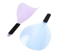 minkissy 2pcs Hair Cutting Face Shield Baffle Plastic Protector for Salon and Home Use, Blue Hairdressing Tool to Prevent Cut Hair Sticking and Protect Your Face Random Color