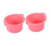 minkissy 2pcs Hair Removal Wax Warmer Silicone Bowl High-temperature Resistant Replacement Wax Pot for Professional Waxing and Easy Mixing for Home and Salon Use