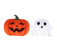 minkissy 2pcs Halloween Ghost Pumpkin Decorative Hair Clips for Women Small Gothic Hair Accessories