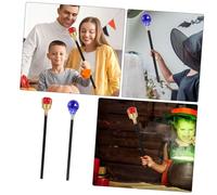 minkissy 2pcs Halloween Royal King Wand Cane Prop for Cosplay and Theme Parties Role Play Accessories for Men and Women Festive Decor for Halloween and Carnival