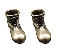 minkissy 2pcs Handmade Pure Copper Mini High Heel Boots Keychain Pendants, Brass DIY Key Ring Charms for Bag Decoration and Jewelry Making in Uk