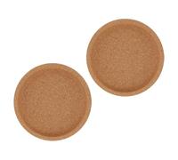 minkissy 2pcs Heat-insulated Coaster Home Coaster Cork Cup Cushions Simple and Elegant Design Wooden Material Prevents Stains and Splashes Anti-scalding Design for Hotels and Bedrooms