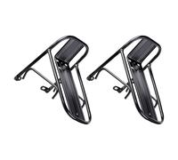 minkissy 2pcs Heavy Duty Metal Bike Front Rack for Mountain and Road Bikes, Front Fork Mount Design, Quick Installation Process, 5kg Load Capacity, for Mountain Touring and Picnic Cycling