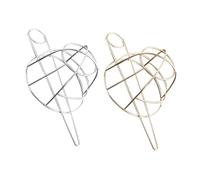 minkissy 2pcs Hollow Birdcage Metal Hair Bun Clip with Intricate Chinese Design Lightweight Updo Holder for Women Vintage Inspired Chignon Cage Hair Nest Accessory in Gold and Silver