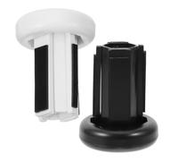 minkissy 2pcs Ice Hockey Stick End Protector White Abs for Hockey Players