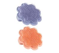 minkissy 2pcs Lion Silicone Scalp Brush for Newborns Soft Bath Scrubber Cradle Cap Exfoliator Dandruff Remover Gentle Hairbrush for Healthy Scalp Care and Interactive Bath Fun