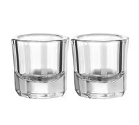 minkissy 2pcs Manicure Glass Crystal Cups for Nail Art Liquid Holder Tint Bowl Glass Dappen Dish for Mixing for Nail Technicians Salons
