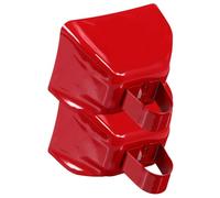 minkissy 2pcs Metal Cow Bells Noise Makers with Handle for Graduation and Cowbells for Sporting Events, Practical Square Shape Cheering Hand Bells for Football and Sports Event