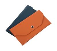minkissy 2pcs Mini Envelope Wallet Cash Storage Pouch Pu Leather Slim Budget Envelope for Women Money Pouch Organizer for Spring Festival