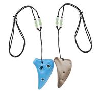 minkissy 2pcs Mini Ocarina Wind Instrument for Portable Learning Flute with Smooth Surface for Music Education and Fun Activities