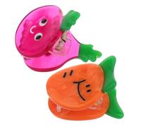 minkissy 2pcs Mini Vegetable Clips Cute Carrot Onion Hair Accessories for Women Girls Non- Jaw Clips for Boy Girl Hair Styling Tools