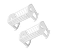 minkissy 2pcs Miniature Crib White Dollhouse Furniture Bed Model Doll Cradle for Versatile Imaginative Play and Bedroom Decoration