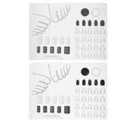 minkissy 2pcs Nail Coloring Mat Silicone Lightweight Manicure Paste Tool Protect Table from Stains Colorized Pad for Nail Salon and DIY Manicure