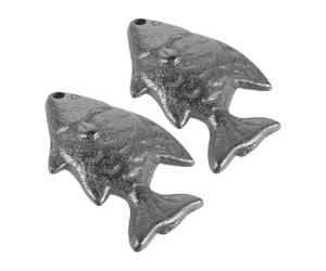 minkissy 2pcs Natural Iron Cooking Tool for Vegetarian Use Cast Iron Metal Fish Shape and Nutrient Intake During Cooking
