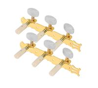 minkissy 2pcs Open Style Acoustic Guitar Tuning Pegs Precision Iron Tuners for Ukulele and Classical Guitar Stable Sound Adjustment Compact Lightweight Design for Travel Performances