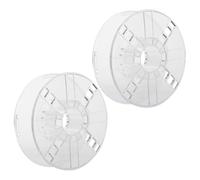 minkissy 2pcs Plastic Hollow 3d Printer Bobbins 1kg Spools Ps Material Replacement Reels for 3d Printer Accessories and Filament Management