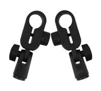 minkissy 2pcs Plastic Microphone Clips for Lightweight Mic Stand Holders for Indoor Outdoor Use Reduces Vibrations for Ktv Concerts and Stage Plays