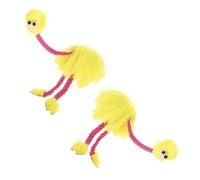 minkissy 2pcs Plush Ostrich Marionette Puppets Soft String Puppets for Interactive Educational Pretend Play Lightweight Travel-friendly Animal Puppetry